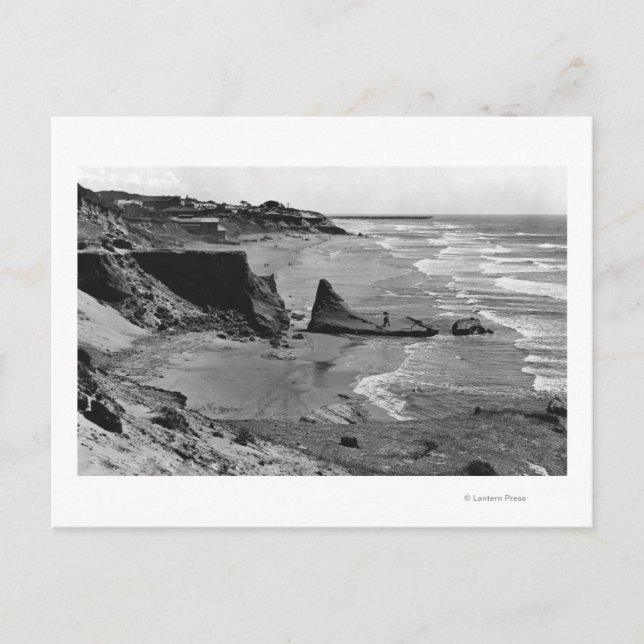 Newport, Oregon Beach View Oregon Kusten Vykort (Framsida)