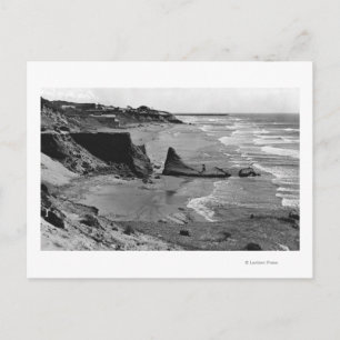 Newport, Oregon Beach View Oregon Kusten Vykort