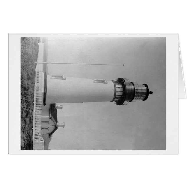 Newport, Oregon fyr på Cape Fowlweather Hälsningskort (Framsidan Horizontal)