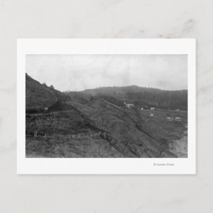 Newport, Oregon Scene vid Agate Beach Photograph Vykort