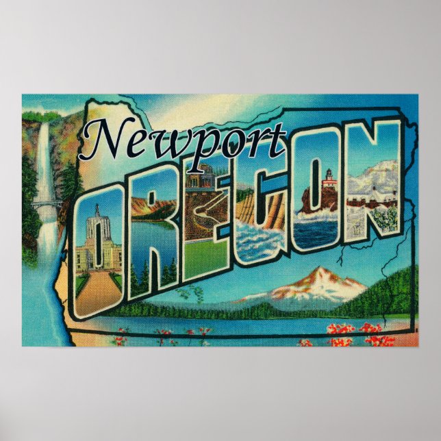 Newport, Oregon - Stora Brev-scenen Poster (Framsidan)