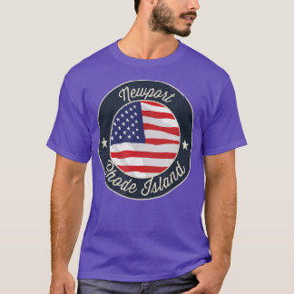 Newport - Patriotisk Rhode Island Souvenir T-Shirt