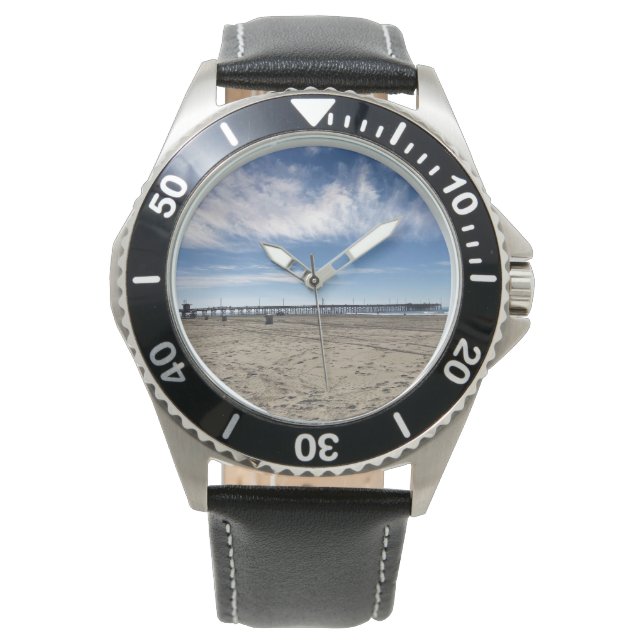 Newport Pier, Newport Beach, Kalifornien Armbandsur (Framsida)