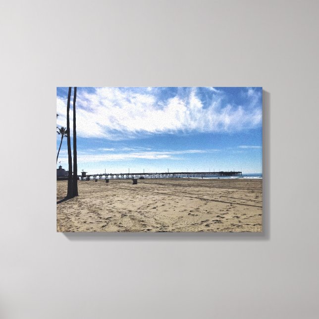Newport Pier, Newport Beach, Kalifornien Canvastryck (Framsida)