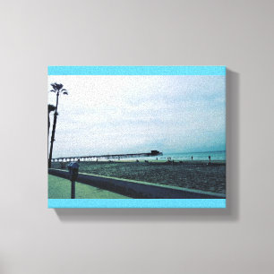 Newport Pier, Newport Beach, Kalifornien Canvastryck