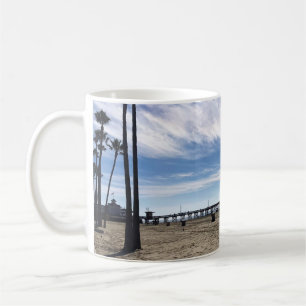 Newport Pier, Newport Beach, Kalifornien Kaffemugg