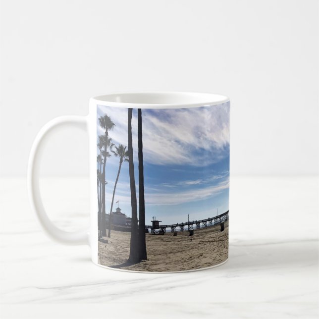 Newport Pier, Newport Beach, Kalifornien Kaffemugg (Vänster)