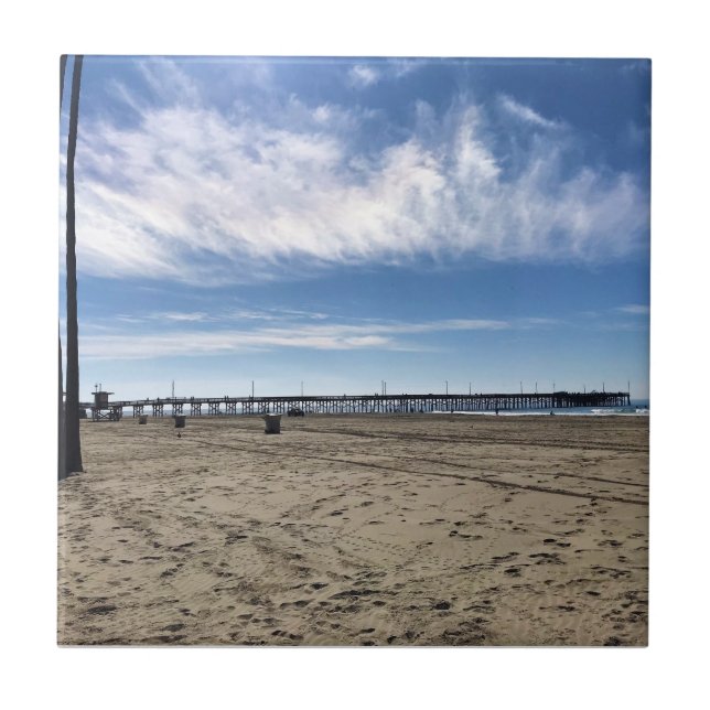 Newport Pier, Newport Beach, Kalifornien Kakelplatta (Framsidan)