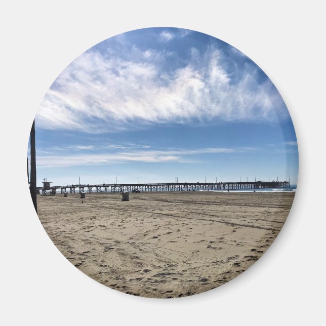 Newport Pier, Newport Beach, Kalifornien Magnet (Framsidan)