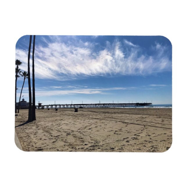 Newport Pier, Newport Beach, Kalifornien Magnet (Horisontell)