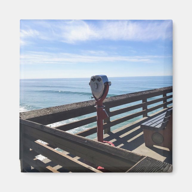 Newport Pier, Newport Beach, Kalifornien Magnet (Framsidan)