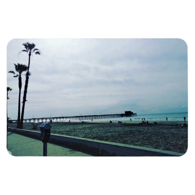 Newport Pier, Newport Beach, Kalifornien Magnet (Horisontell)