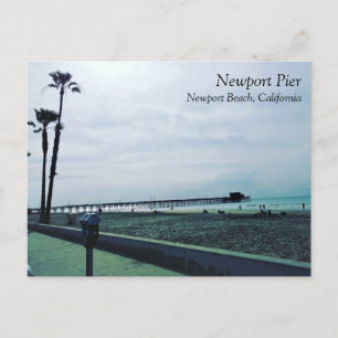 Newport Pier, Newport Beach, Kalifornien Vykort