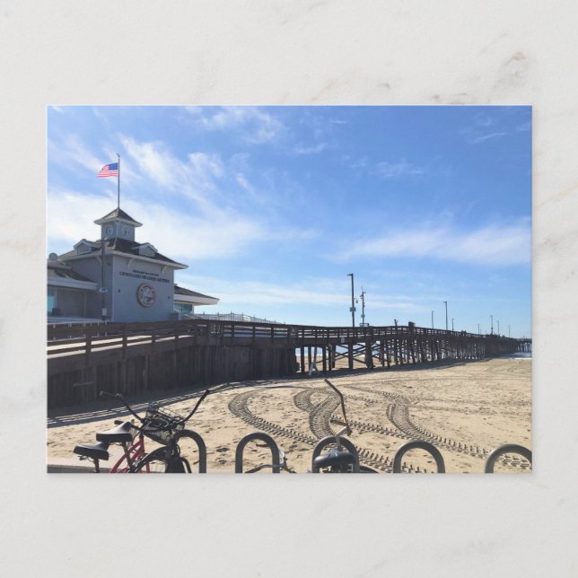 Newport Pier, Newport Beach, Kalifornien Vykort (Framsida)