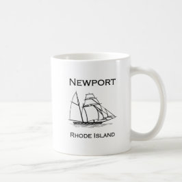 Newport Rhode - högväxt frakt för ö Kaffemugg