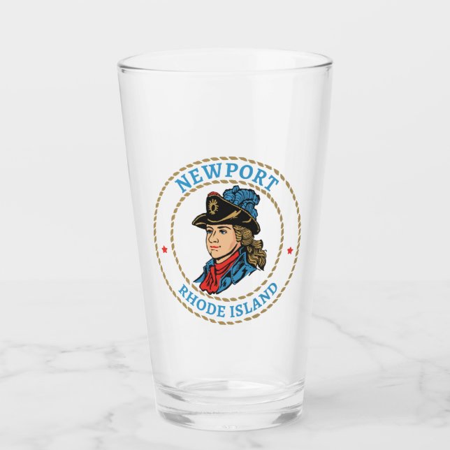Newport Rhode island Colonial Glaskopp (Framsida)