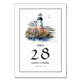 Newport, Rhode island Destinationsbröllop Bordsnummer