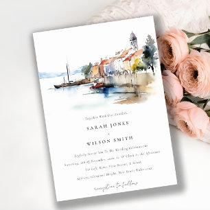 Newport Rhode island Förenade Stater Bröllop Inbjudningar