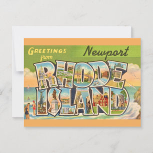 Newport Rhode Island Hälsningar vykort