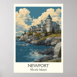Newport Rhode Island Herrgårdar Kust Poster