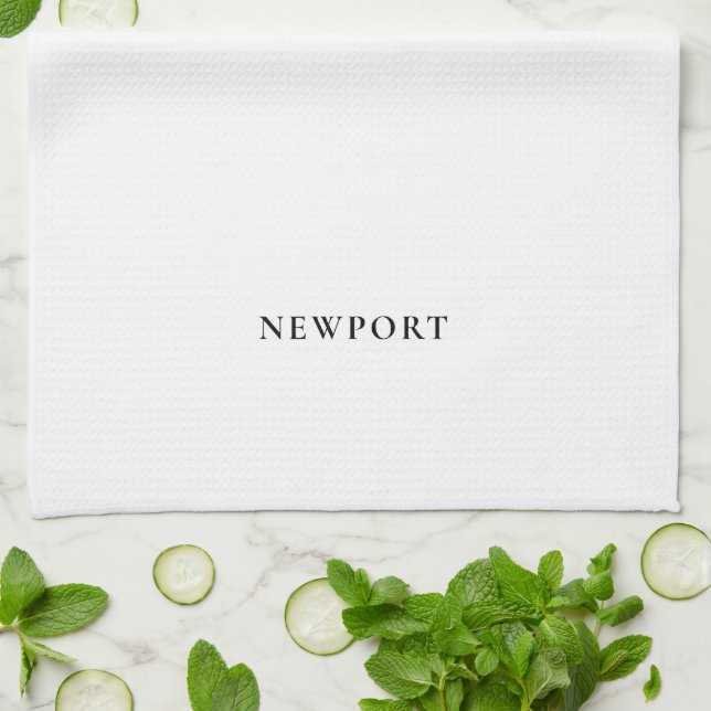 Newport Rhode Island Köksduk Kustköket Kökshandduk (Vikta)