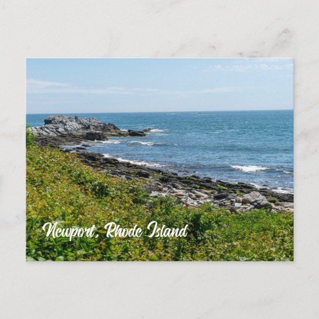 Newport, Rhode island Kusten Vykort (Framsida)