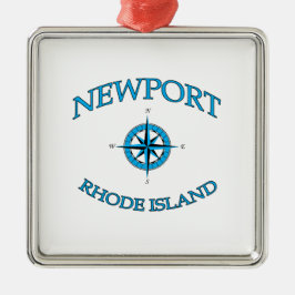 Newport Rhode island Nautical Julgransprydnad Metall