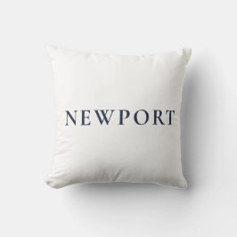 Newport Rhode Island Preppy Coastal  Kudde