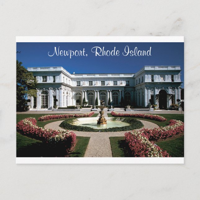 Newport Rhode island, Rosecliff-vykort Vykort (Framsida)