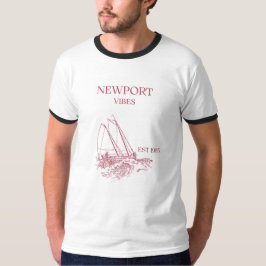 Newport Rhode Island Sail Vibes Manlig T-shirt