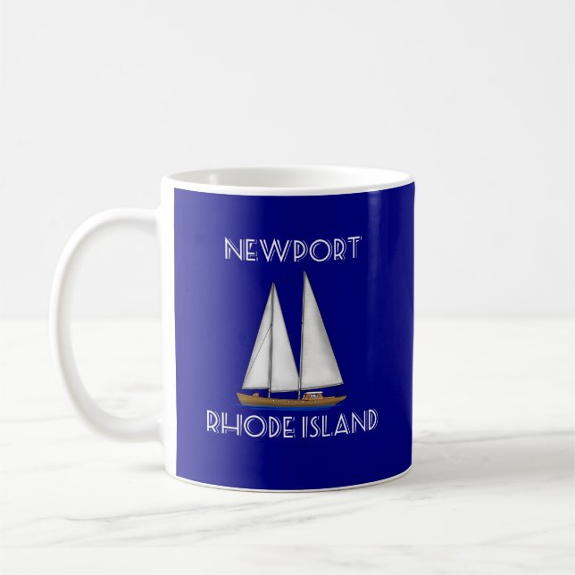 Newport Rhode island Sailing Kaffemugg (Vänster)