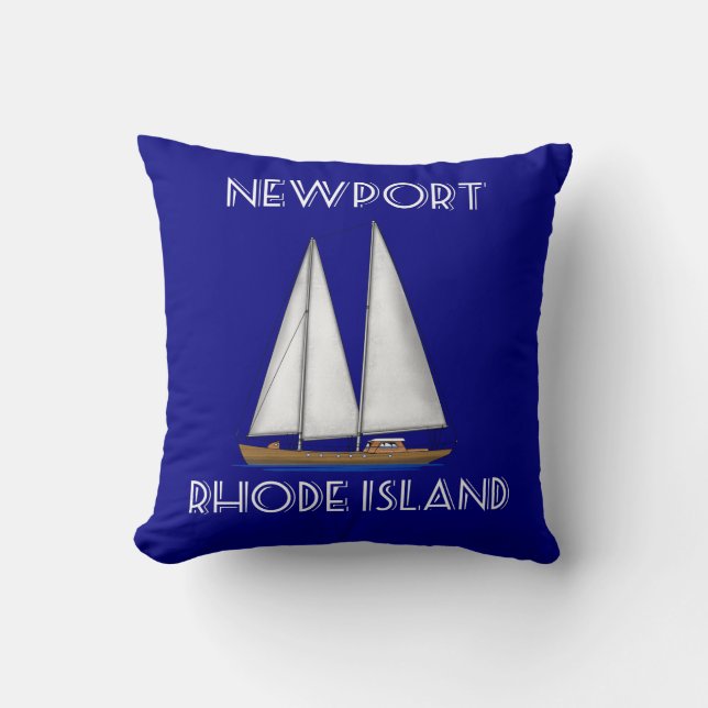 Newport Rhode island Sailing Kudde (Framsida)