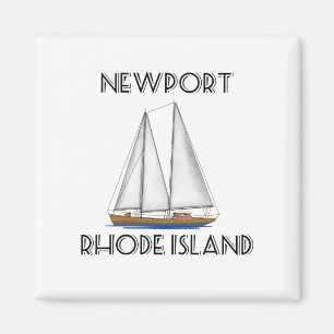 Newport Rhode island Sailing Magnet