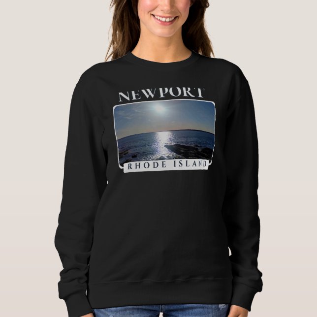 Newport Rhode island Sea Sunset T Shirt (Framsida)