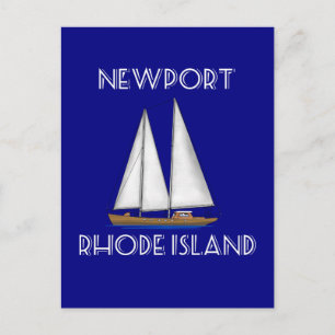 Newport Rhode Island Segling Vykort