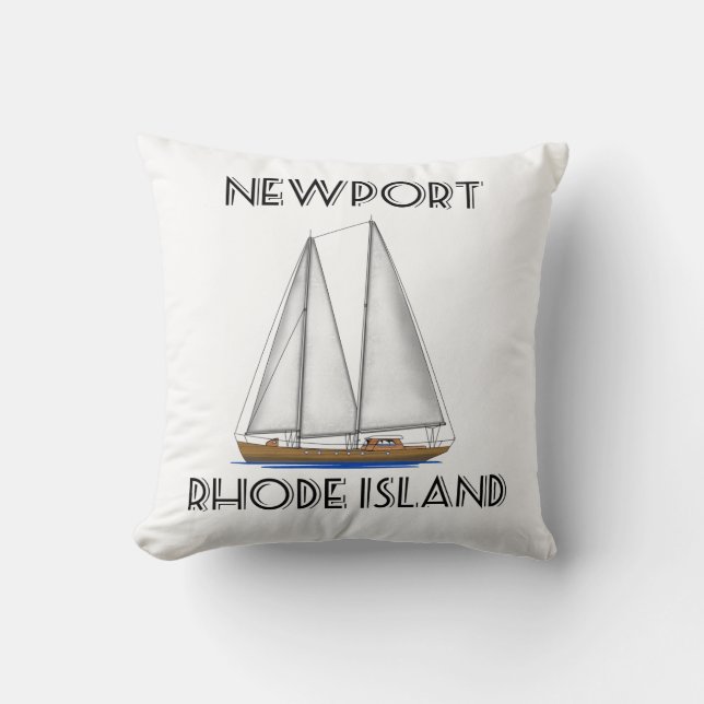 Newport Rhode island Sickning Kudde (Framsida)