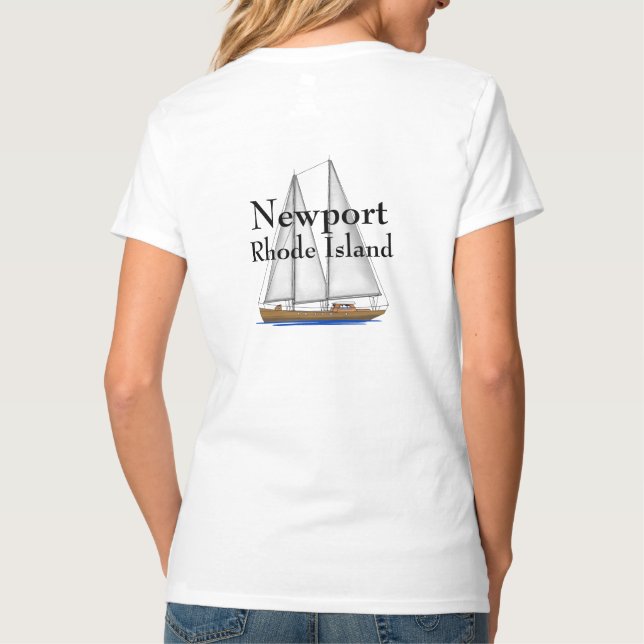 Newport Rhode island Tee Shirt (Baksida)