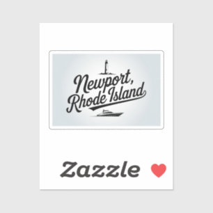 Newport, Rhode island-typografi Klistermärken
