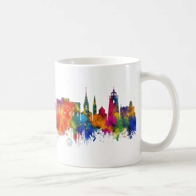 Newport Rhode island USA Skyline Kaffemugg (Höger)