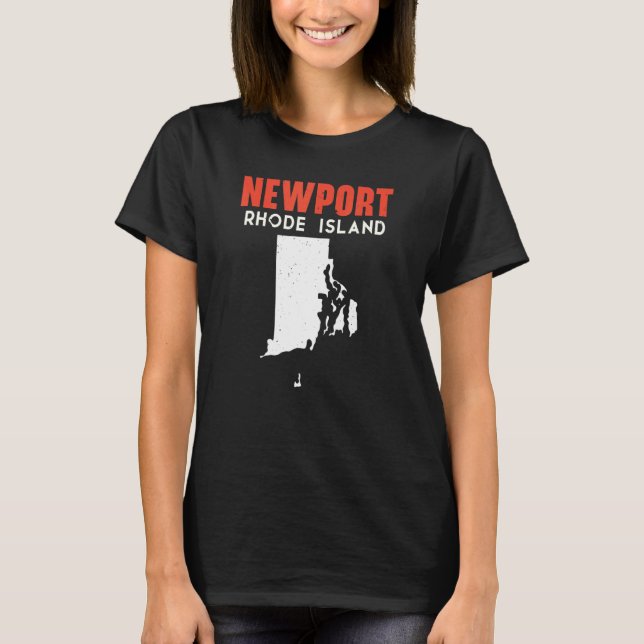 Newport Rhode Island USA State America Travel T Shirt (Framsida)
