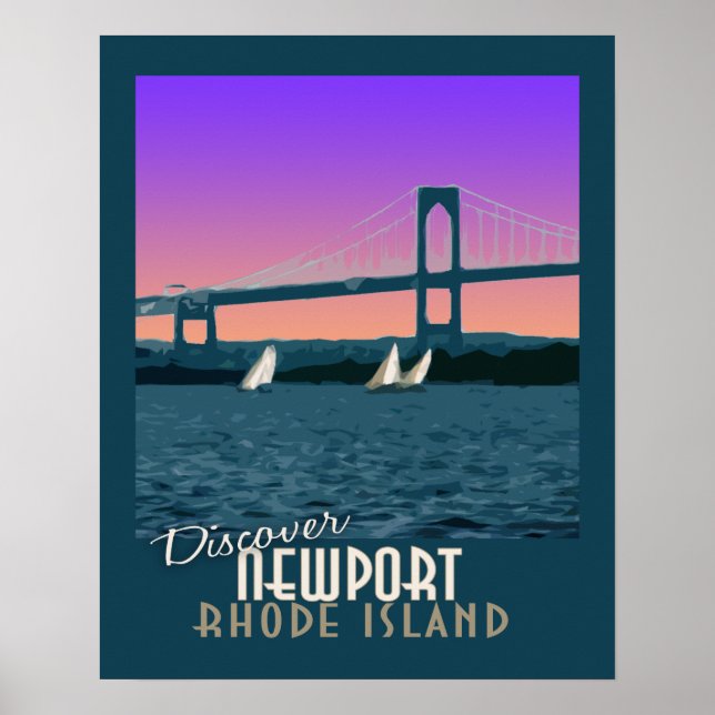 Newport Rhode island Vintage resor Poster (Framsidan)
