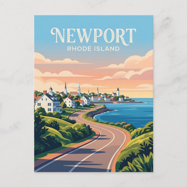 Newport Rhode Island Vykort (Framsida)