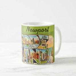 Newport Rhode Island vykortsmugg Kaffemugg