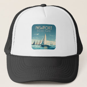 Newport Rhode island Yacht Tävling Vintage Keps