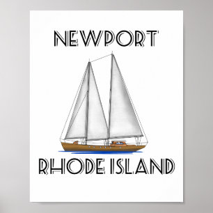 Newport Rhode - ösegling Poster