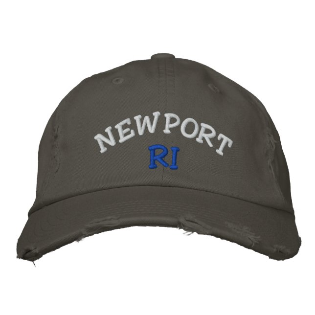 Newport, RI Embroiderade Hat Broderad Keps (Framsida)