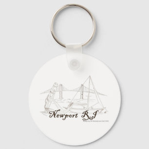 Newport RI Keychain Nyckelring