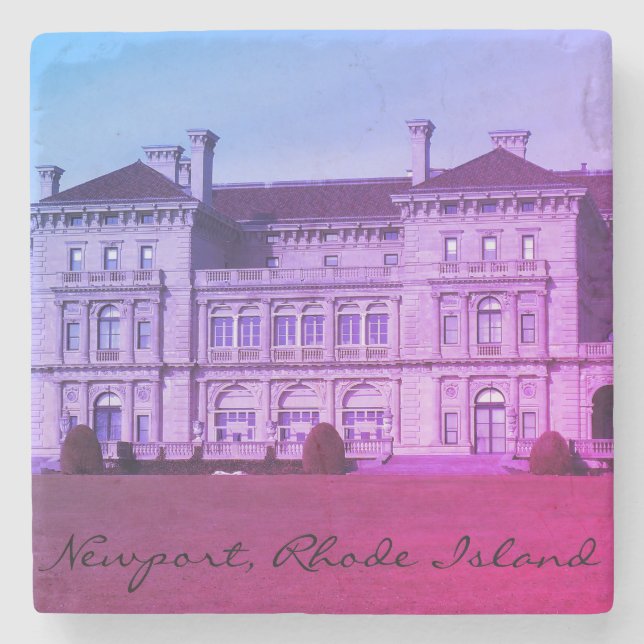 Newport RI-klippa går havherrgården Stenunderlägg (Framsidan)