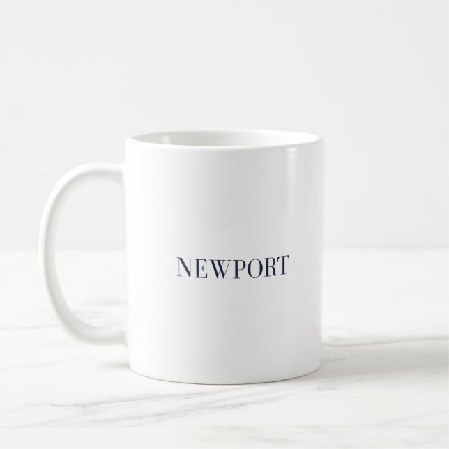 Newport RI Mug - Classic Coastal New England Gift Kaffemugg (Vänster)