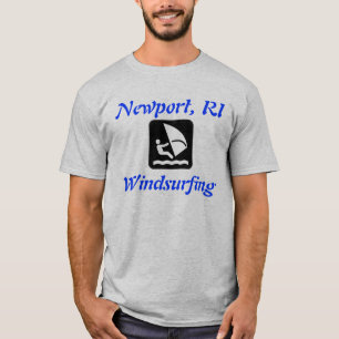 Newport, RI Segling på bräda T Shirt